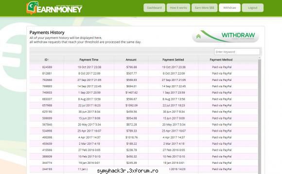 earnmoney este o aplicatie ce se instaleaza doar pe (versiune desktop nu o aplicatie care genereaza